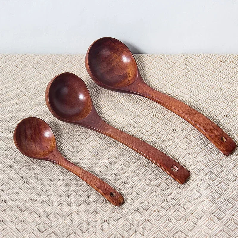 Long Handle Wooden Cooking Spoon