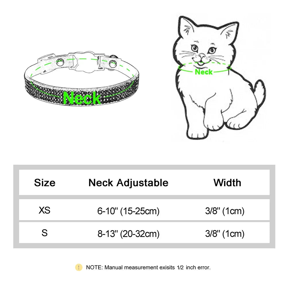Cat Soft Suede Leather Cat Collar