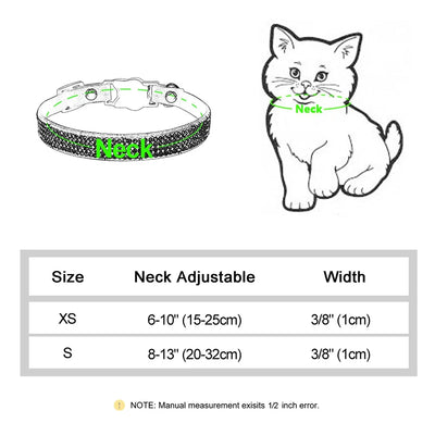 Cat Soft Suede Leather Cat Collar