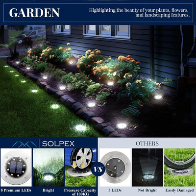 8 LED Landscape Lighting Pathway