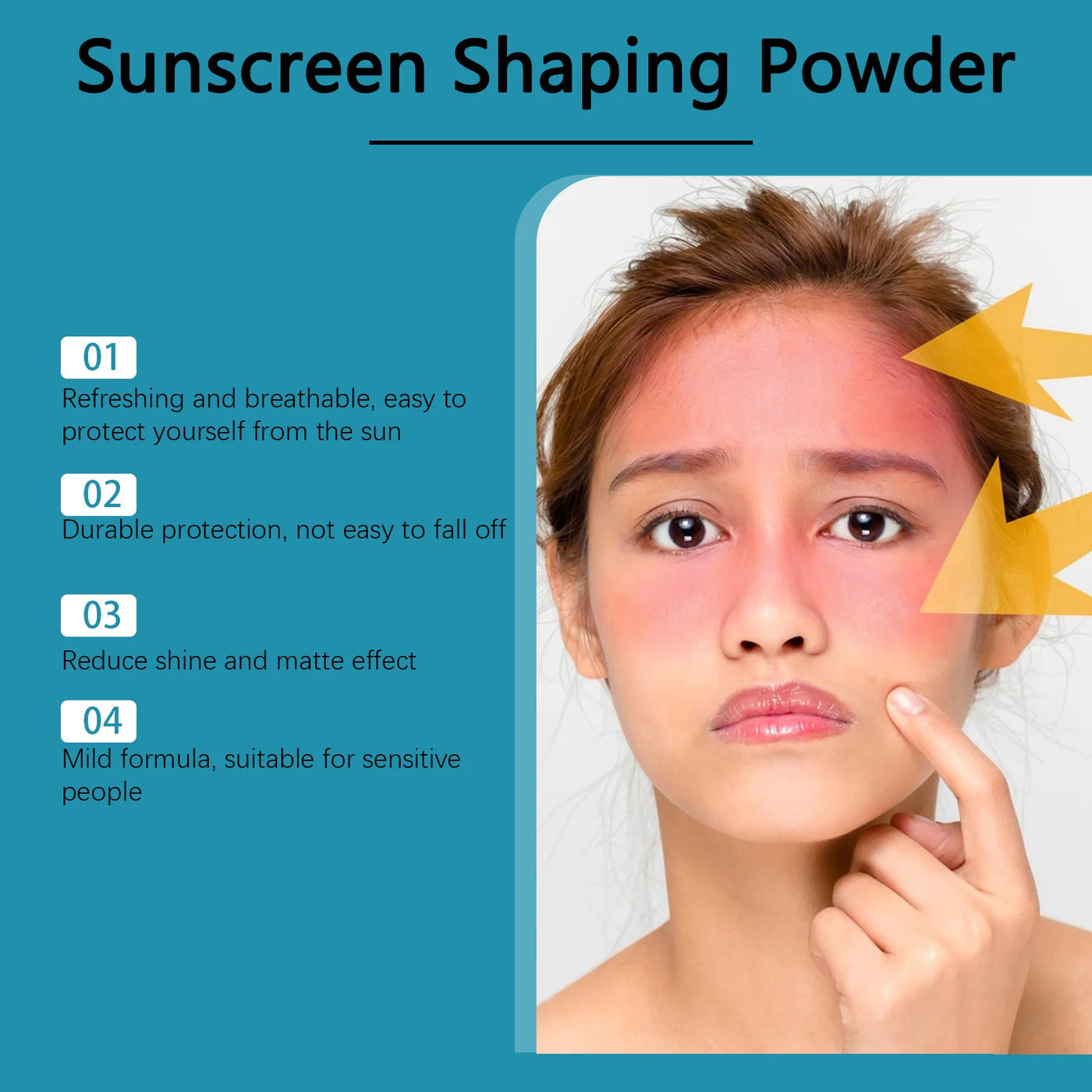 SPF50 Sunscreen Loose Powder Covering Pore Oil Control Translucent Matte Sunblock Waterproof Full Coverage Makeup Setting Powder