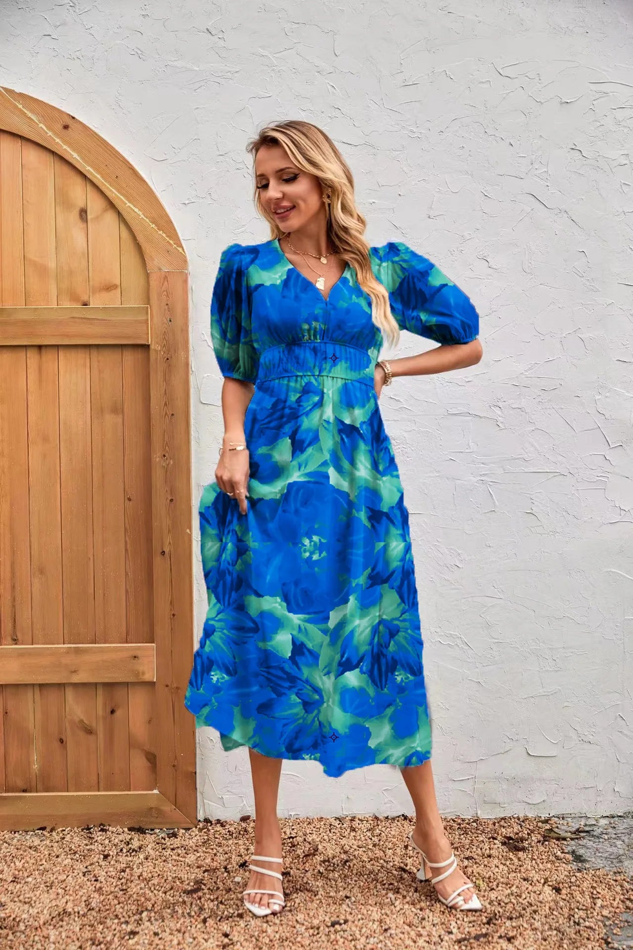 Women Summer Floral Long Dress,Fashion Women's Bohemian Dresses,Woman Clothing,Woman Clothes,Sundress,New In Dress 2025