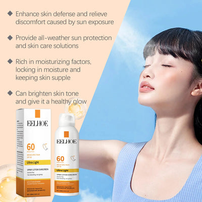 Sunscreen Spray Spf50 Waterproof Facial Body Long Lasting Sun Block Isolation Mist UV Protector Brightning Moisturizer Skin Care