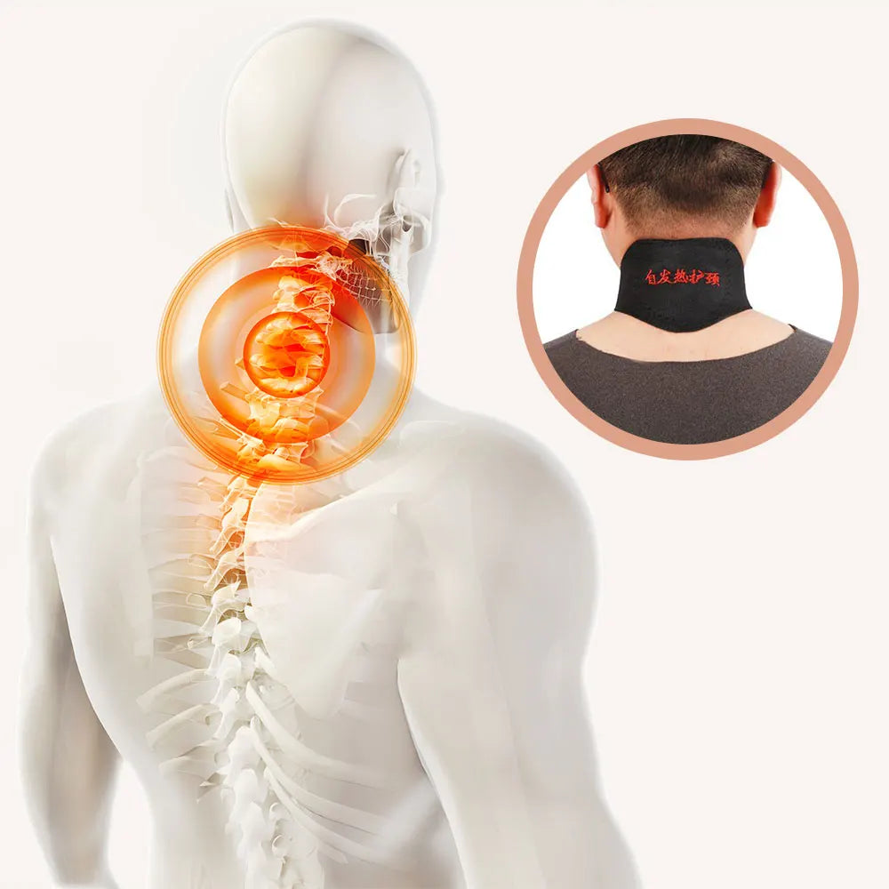 Tourmaline Self-Heating Magnetic Neck Pad