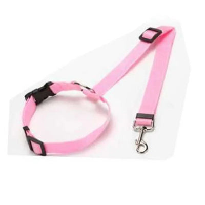 Dog Solid Color Two Nylon Lead Leash