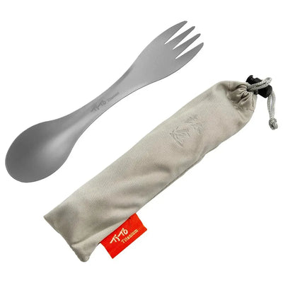 2Pcs Pure Titanium Spork