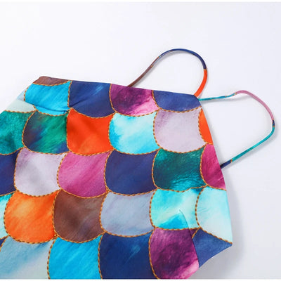 Halter Long Dress Women Retro Contrast Color Sleeveless Bodycon Printed Robe 2025 Elegant Spring Summer Lady Party Beach Dresses