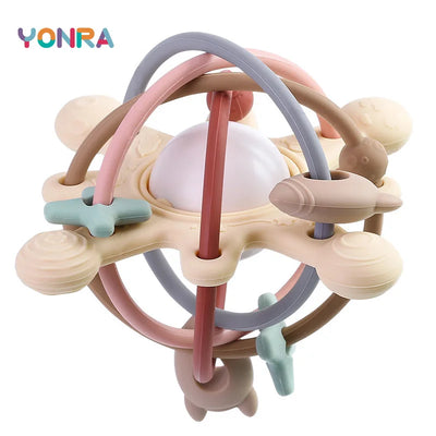 Silicone Rattle Sensory Teether Ball  Toy