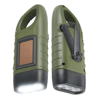 Skywolfeye Mini Solar Hand Crank Flashlight