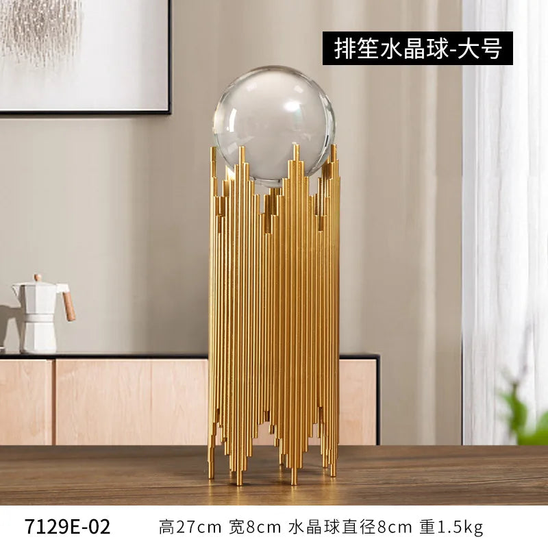 Living Room Nordic Light Luxury Crystal Ball Ornaments