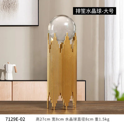 Living Room Nordic Light Luxury Crystal Ball Ornaments