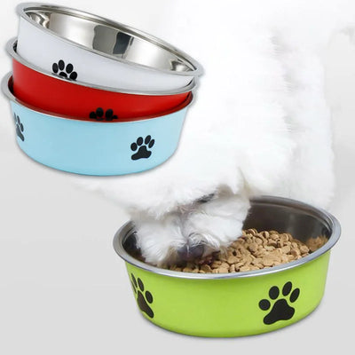 Non-Slip Stainless Steel Dog Water Bowl