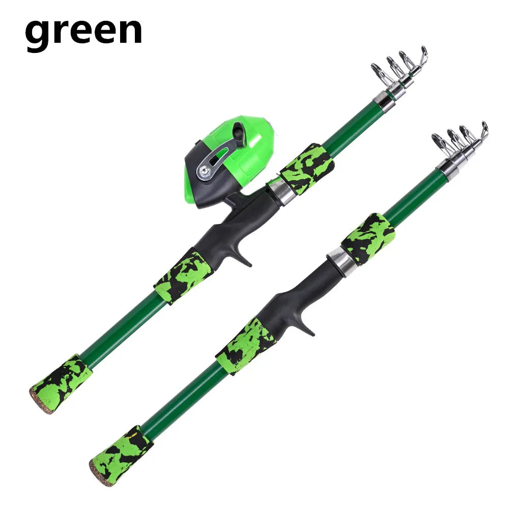 Kids Telescopic Camouflage Fishing Rod