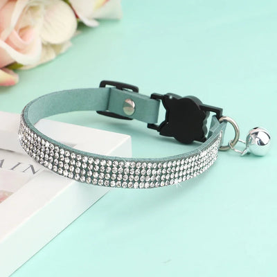 Cat Soft Suede Leather Cat Collar