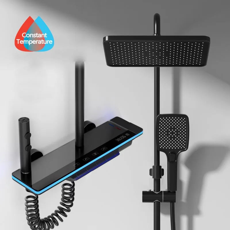 Bathroom Luxury Thermostat Mixer Shower Set