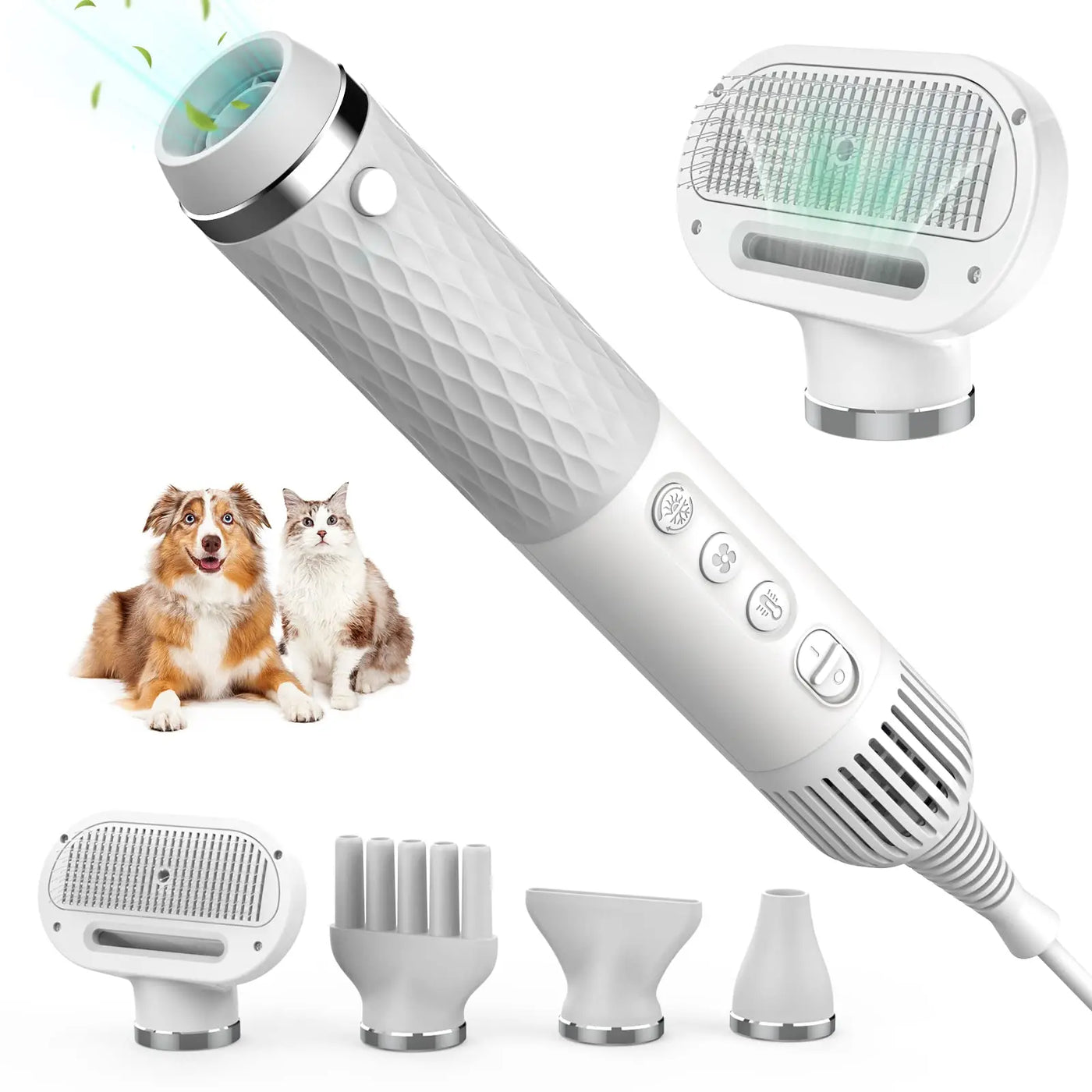 Portable Dog Temperature & Grooming Brush
