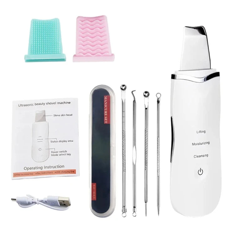 Electric Ultrasonic Skin Scrubber Facial Lifting Spatula