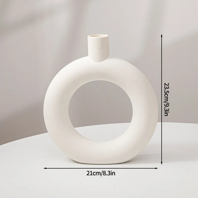 Nordic White Flower Vase
