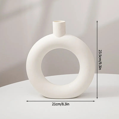 Nordic White Flower Vase