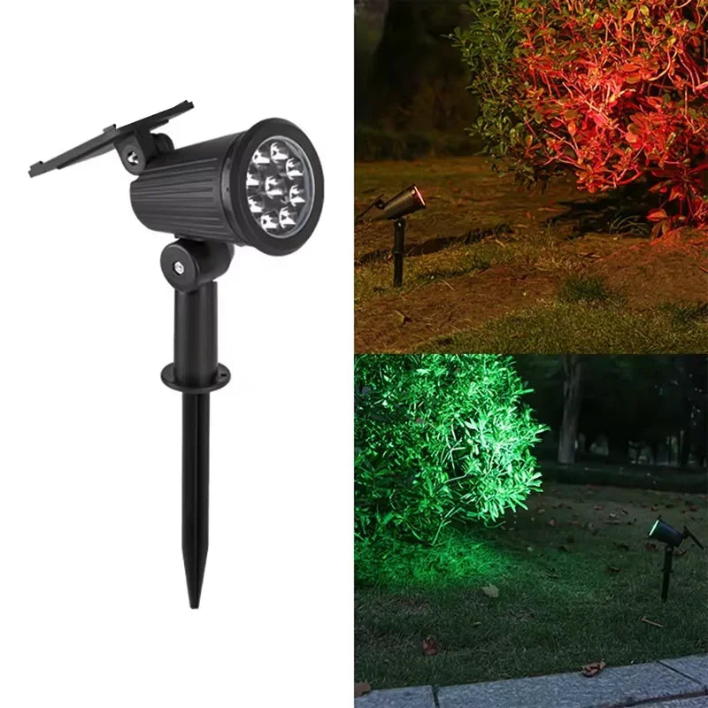 9-LED Solar Landscape Spotlight