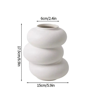 Nordic White Flower Vase