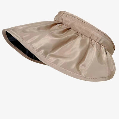 2025 Summer travel sunshade sunblock hat large eaves anti-UV temperament all empty top hat tidal sun hat children's straw hat