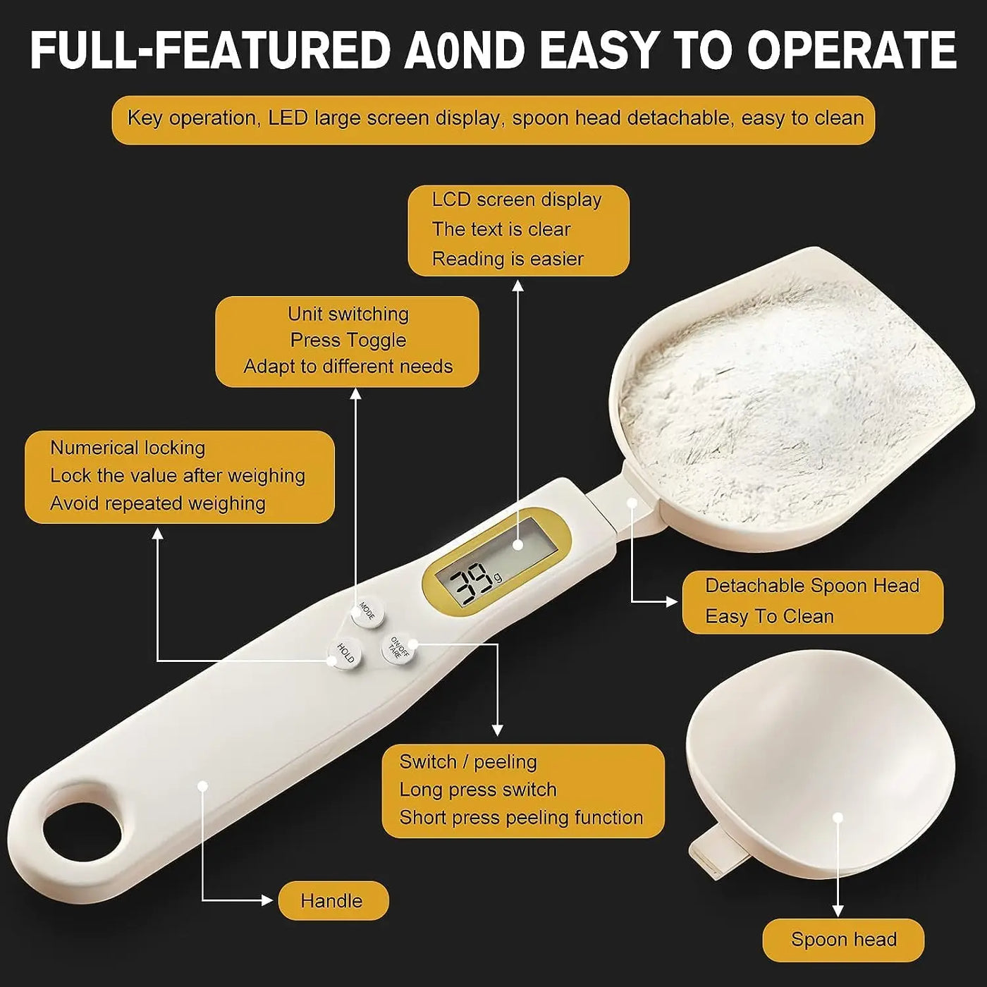 Kitchen Electronic Scale Measuring Spoon