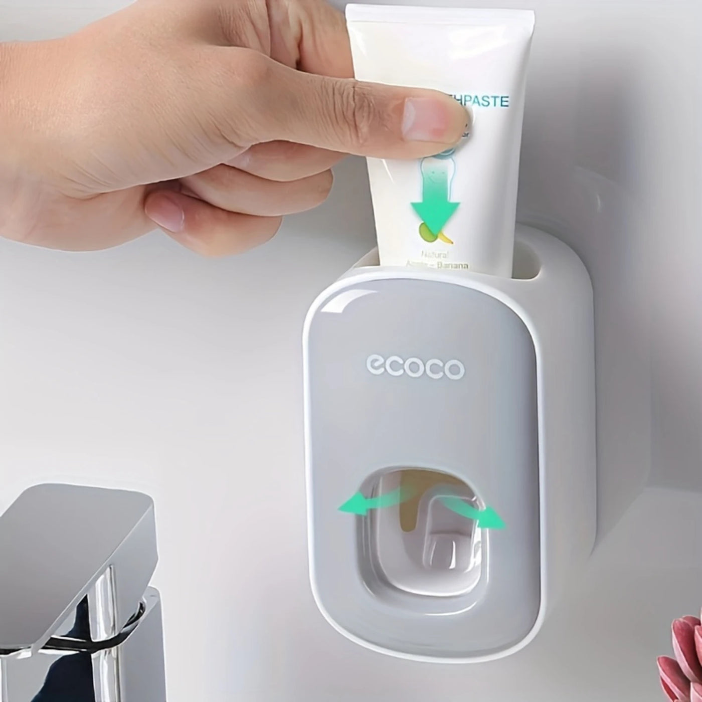 Smart Wall-Mounted Toothpaste Dispenser Set