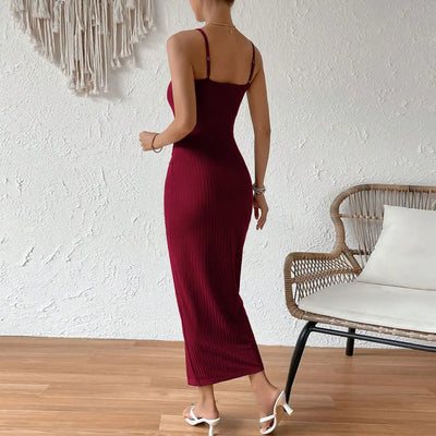 new summer dresses 2025 vestidos para mujer fashion solid color dress sexy strap party dress vestido long dresses for woman