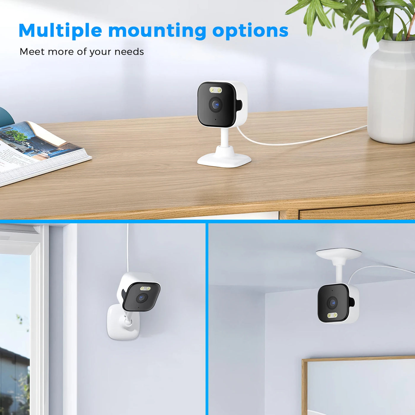 5MP Mini Cube WiFi Indoor Security Camera