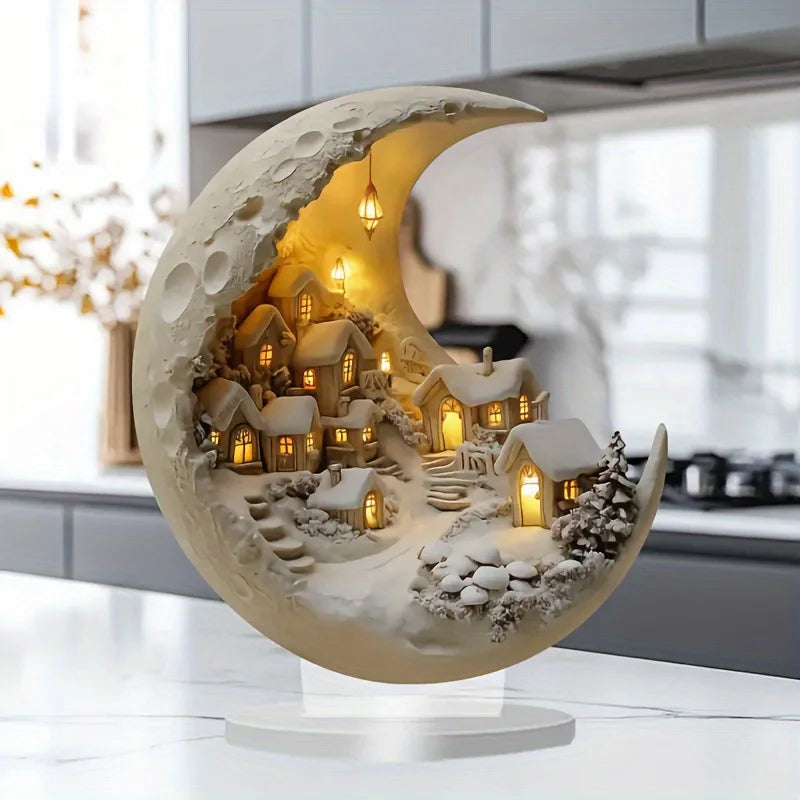 Home Decoration Acrylic Moon Tabletop