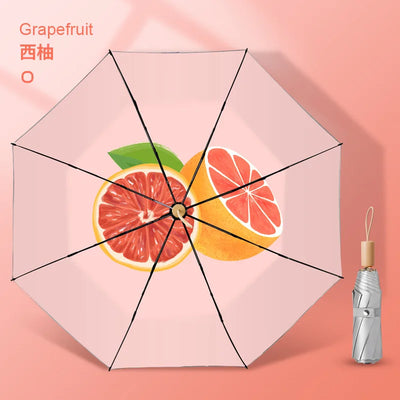 Sun Umbrella UV Protection Sunblock Double Sunshade Umbrella Both Rain and Shine Vinyl Umbrella