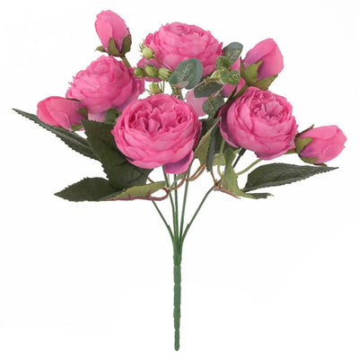 30CM Fake Roses Silk Peony Flower