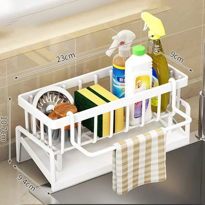 No-Punch Kitchen Shelf Storage Drainage Rack