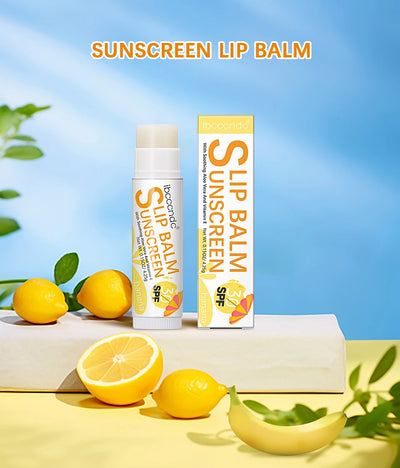 1 Piece Sunscreen Lip Balm SPF 30 UVA Protection Lips Moisturizer Watermelon Coconut Banana Flavor Colorless Lipstick Sun Care