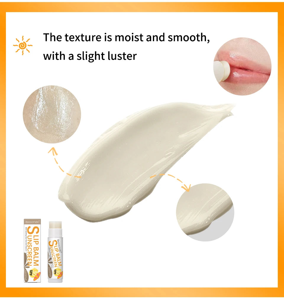New Sunscreen Lip Balm SPF30 Hydrating Lip Sunblock For Protects Travel Size Sunscreen For Lips Soothes And Moisturizes Lips Sun
