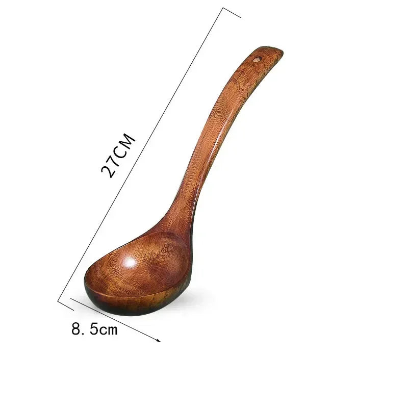 Long Handle Wooden Cooking Spoon