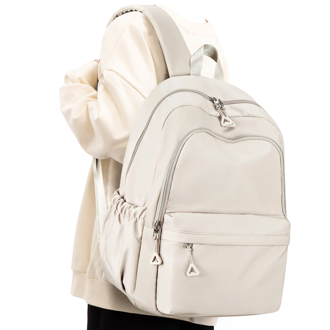 School bag, preppy, cute, light, large capacity, simple, backpack, junior high school students, college students commuting bag