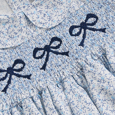 Girls Floral Short Sleeve Romper Dress