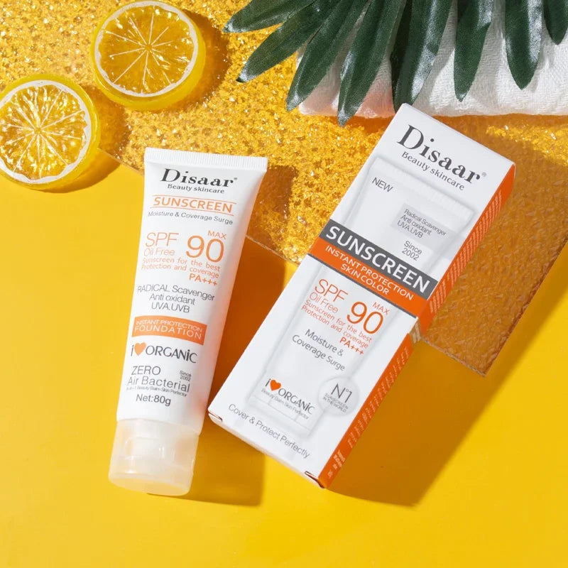 Facial Body Sunscreen Sun Cream Sunblock Oil Control Body Protector Solar Lotion Protective Anti Sun Protection Skin Care SPF90