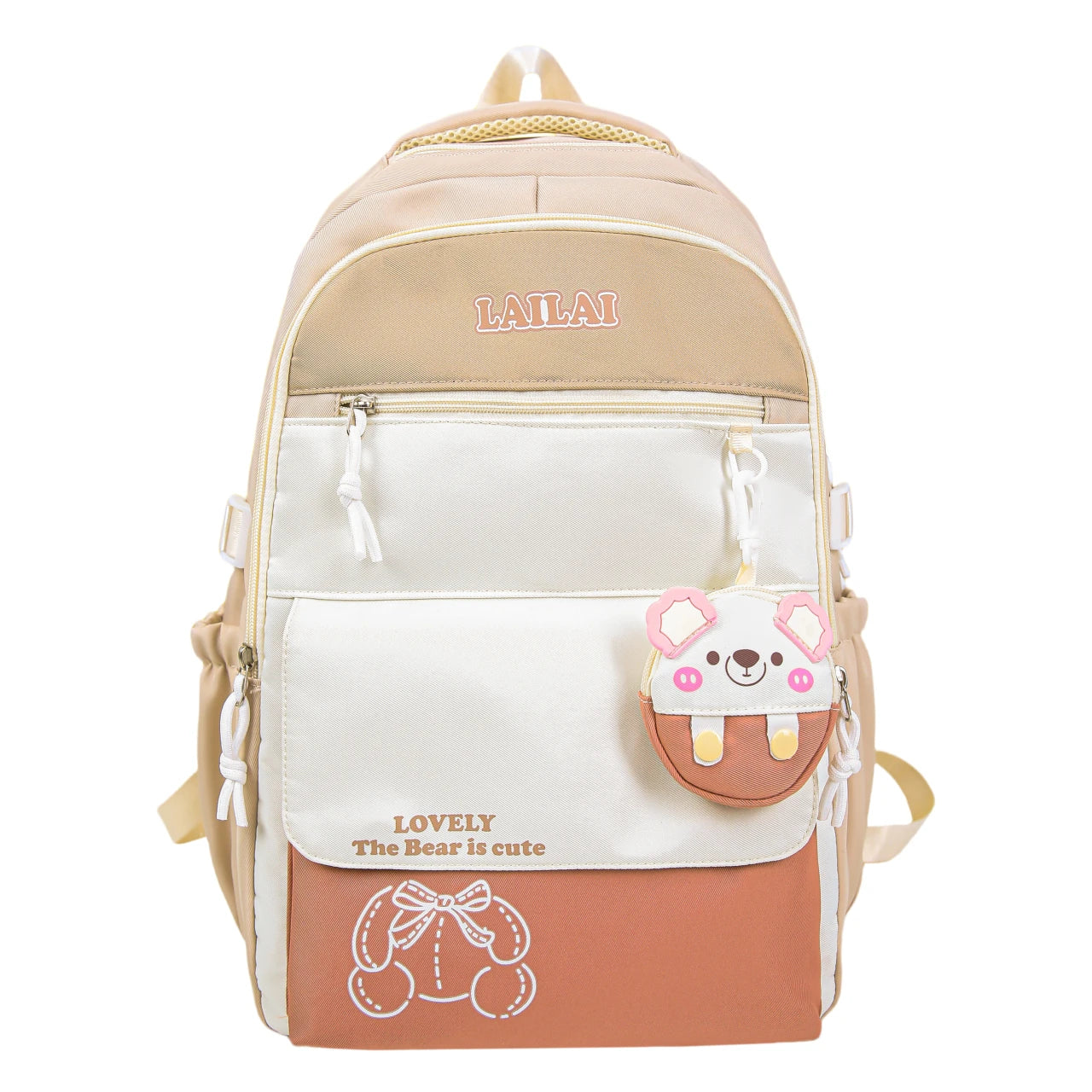 Schoolbag, a lightweight and large - capacity backpack designed for junior high school girls, aiming to relieve pressure and pro