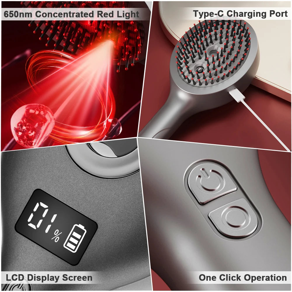Hair Care Spray & Red Light Massage Comb