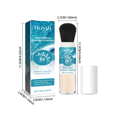 SPF50 Sunscreen Loose Powder Covering Pore Oil Control Translucent Matte Sunblock Waterproof Full Coverage Makeup Setting Powder