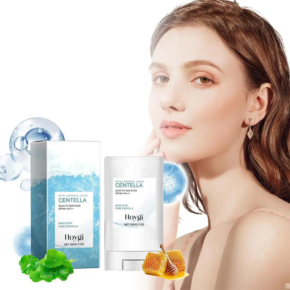 Hyaluronic Acid Face Serum Face Sunscreen Stick Refresh Sun Stick SPF50 PA Lightweight Sunscreen Stick Moisture Stick Sunscreen