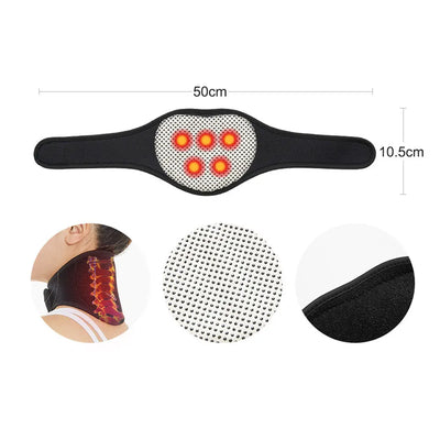 Tourmaline Self-Heating Magnetic Neck Pad