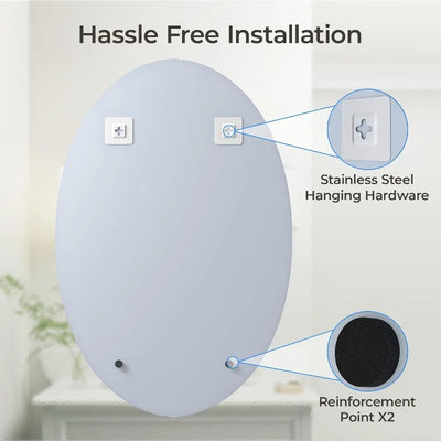 Bathroom Frameless Wall Mirror