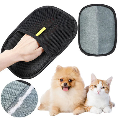 Dog Gloves Deshedding Brush