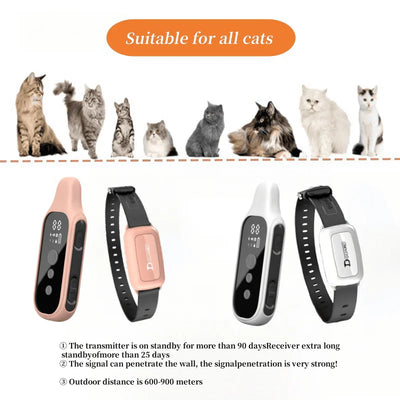 YHLC 800m Cat Anti-Meowing Collar
