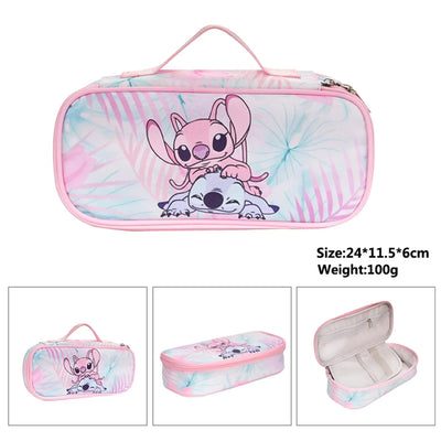 Stitch Primary School Bag Children's Cartoon Backpack Boys Girls Anime Kawaii Cartoon School Bag Mochila Gifts