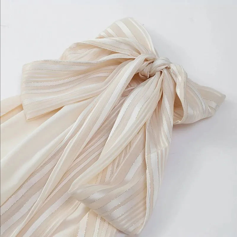 Halter Backless Chiffon Dress Woman's Sexy Lace Up Sleeveless Pleat Wrapped Waist Elegant Short Dresses 2025 Summer New Fashion